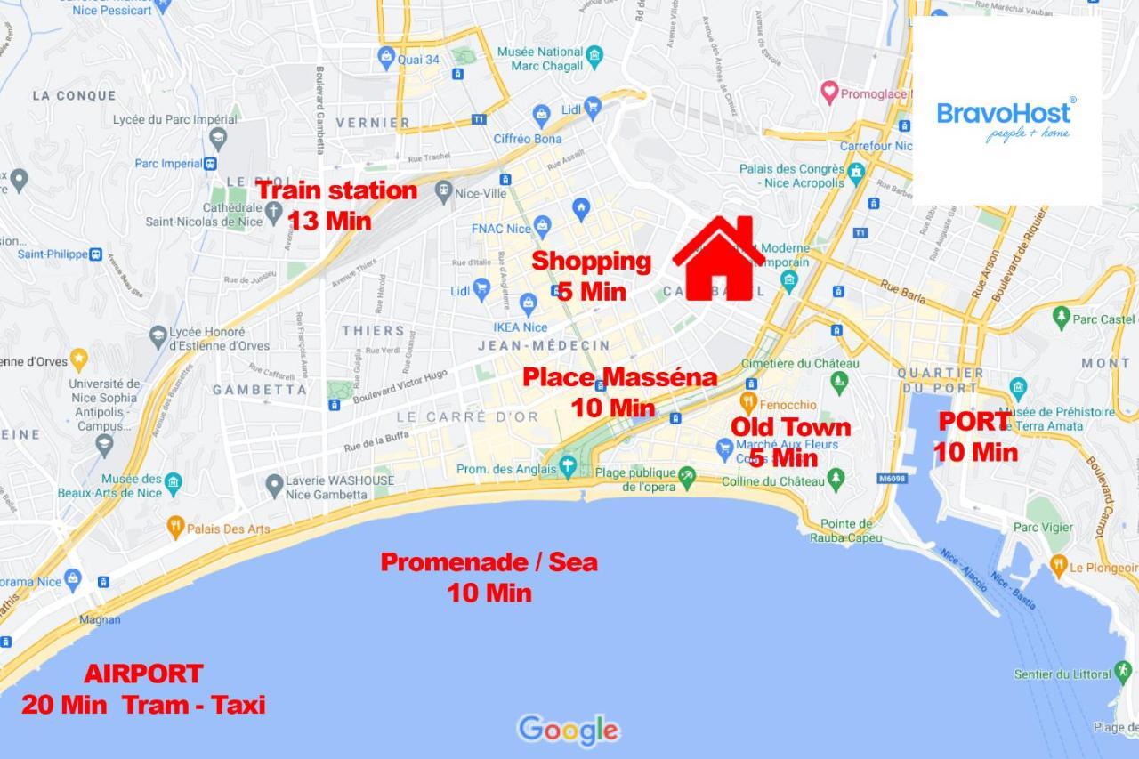 Gioffredo 4 Pers Centrale Wifi Apartment Nice Exterior photo